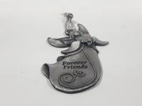 Forever Friends Angel Holding Heart Pewter Metal Christmas Tree Ornament