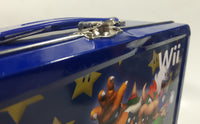 Nintendo Wii Gaming Console Super Mario Bros. Character Themed Dark Blue Tin Metal Lunch Box