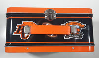 2003 CFL BC Lions Football Team 50 Seasons Est 1953 Dave Dickenson Quarterback Jason Clermont Slotback Orange and White Tin Metal Lunch Box