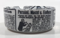 Bakauf ist Torheit Kleiner Wagen Antique Cars Black and White 3 3/8" Diameter Ceramic Ash Tray Made in Western Germany