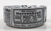 Bakauf ist Torheit Kleiner Wagen Antique Cars Black and White 3 3/8" Diameter Ceramic Ash Tray Made in Western Germany