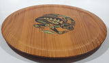 Panorama Products "Story of the Frog" Pacific North West Aboriginal Art Handcrafted 13 7/8" Round Western Red Cedar Wood Plaque