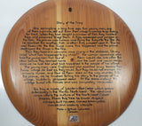 Panorama Products "Story of the Frog" Pacific North West Aboriginal Art Handcrafted 13 7/8" Round Western Red Cedar Wood Plaque