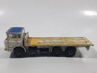 Vintage 1979 Matchbox Lesney Super Kings K-34 Pallet Truck White and Blue Die Cast Toy Car Vehicle