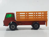 Vintage 1976 Lesney Matchbox Superfast No. 71 Dodge Cattle Truck Brown Die Cast Toy Car Vehicle