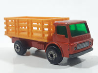 Vintage 1976 Lesney Matchbox Superfast No. 71 Dodge Cattle Truck Brown Die Cast Toy Car Vehicle