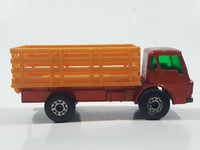 Vintage 1976 Lesney Matchbox Superfast No. 71 Dodge Cattle Truck Brown Die Cast Toy Car Vehicle