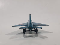 Vintage 1973 Lesney Matchbox Sky Busters SB-6 MIG 21 Fighter Jet Airplane Metallic Blue Die Cast Toy Aircraft