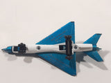 Vintage 1973 Lesney Matchbox Sky Busters SB-6 MIG 21 Fighter Jet Airplane Metallic Blue Die Cast Toy Aircraft