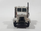 Vintage Yatming Kenworth Semi Tractor Truck 'White Wheels' White Die Cast Toy Car Vehicle