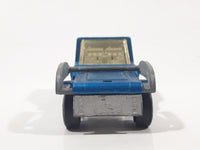 Vintage 1981 Lesney Matchbox Superfast No. 27 Skip Truck Metallic Blue Die Cast Toy Dump Truck Vehicle