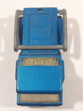 Vintage 1981 Lesney Matchbox Superfast No. 27 Skip Truck Metallic Blue Die Cast Toy Dump Truck Vehicle