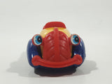Vintage Tomy Tomica Walt Disney Productions No. 55-56 Donald Duck's Car Yellow Blue Red  Die Cast Toy Car Vehicle
