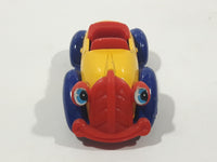 Vintage Tomy Tomica Walt Disney Productions No. 55-56 Donald Duck's Car Yellow Blue Red  Die Cast Toy Car Vehicle