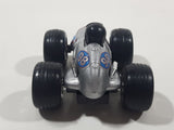 2002 NewRay #98 Silver wit Blue and Red Nose Pull Back Friction Die Cast Toy Car Vehicle