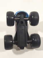 2002 NewRay #98 Silver wit Blue and Red Nose Pull Back Friction Die Cast Toy Car Vehicle