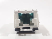 1989 Hot Wheels Workhorses American Ambulance White Die Cast Toy Car Emergency Paramedics Rescue Vehicle with Opening Rear Doors