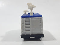 1995 Matchbox TV News Truck Van Sky Satellite Television White Die Cast Toy Car Vehicle