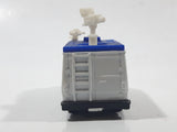 1995 Matchbox TV News Truck Van Sky Satellite Television White Die Cast Toy Car Vehicle