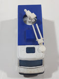1995 Matchbox TV News Truck Van Sky Satellite Television White Die Cast Toy Car Vehicle
