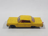 Vintage 1965 Lesney Matchbox Series No. 20 Chevrolet Impala Taxi Cab Yellow Die Cast Toy Car Vehicle