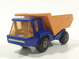 Vintage 1975 Lesney Matchbox Superfast No. 23 Atlas Dump Truck Blue and Orange  Die Cast Toy Car Vehicle