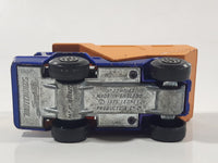 Vintage 1975 Lesney Matchbox Superfast No. 23 Atlas Dump Truck Blue and Orange  Die Cast Toy Car Vehicle