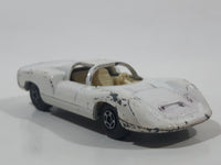 Vintage 1970 Lesney Matchbox Series Superfast No. 68 Porsche 910 White Die Cast Toy Car Vehicle