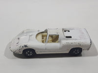 Vintage 1970 Lesney Matchbox Series Superfast No. 68 Porsche 910 White Die Cast Toy Car Vehicle