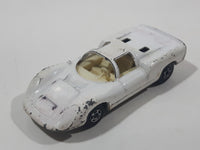 Vintage 1970 Lesney Matchbox Series Superfast No. 68 Porsche 910 White Die Cast Toy Car Vehicle