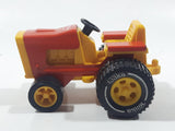 Vintage Tonka Tractor Yellow and Orange Pressed Steel and Plastic Toy Car Vehicle 811002