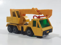 Vintage 1976 Lesney Matchbox Superfast No. 49 Yellow Crane Truck Die Cast Toy Car Vehicle
