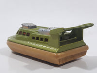 Vintage 1972 Lesney Matchbox Superfast Hovercraft No. 72 & 2 Green and Tan Die Cast Toy Watercraft Boat Rescue Emergency Vehicle Made in England