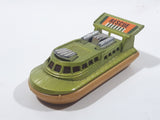 Vintage 1972 Lesney Matchbox Superfast Hovercraft No. 72 & 2 Green and Tan Die Cast Toy Watercraft Boat Rescue Emergency Vehicle Made in England