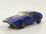 Vintage 1972 Lesney Matchbox Superfast Siva Spyder Blue Stars and Stripes #8 Die Cast Toy Car Vehicle Made in England