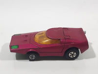 Vintage 1973 Lesney Matchbox Rolamatics No. 39 Clipper Magenta Dark Pink Die Cast Toy Car Vehicle