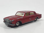 Vintage 1979 Lesney Matchbox Superfast No. 39 Rolls Royce Silver Shadow II Dark Red Die Cast Toy Car Vehicle with Opening Doors