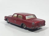 Vintage 1979 Lesney Matchbox Superfast No. 39 Rolls Royce Silver Shadow II Dark Red Die Cast Toy Car Vehicle with Opening Doors