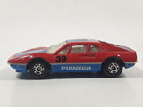 Vintage 1985-88 Matchbox No. 70 Ferrari 308 GTB Pioneer 39 Red Blue Die Cast Toy Race Car Vehicle