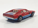 Vintage 1985-88 Matchbox No. 70 Ferrari 308 GTB Pioneer 39 Red Blue Die Cast Toy Race Car Vehicle