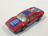 Vintage 1985-88 Matchbox No. 70 Ferrari 308 GTB Pioneer 39 Red Blue Die Cast Toy Race Car Vehicle