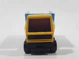 Vintage 1973 Lesney Matchbox Superfast No. 50 Articulated Semi Tractor Truck and Trailer Yellow Die Cast Toy Car Vehicle