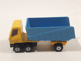 Vintage 1973 Lesney Matchbox Superfast No. 50 Articulated Semi Tractor Truck and Trailer Yellow Die Cast Toy Car Vehicle