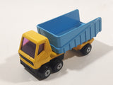 Vintage 1973 Lesney Matchbox Superfast No. 50 Articulated Semi Tractor Truck and Trailer Yellow Die Cast Toy Car Vehicle