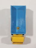 Vintage 1973 Lesney Matchbox Superfast No. 50 Articulated Semi Tractor Truck and Trailer Yellow Die Cast Toy Car Vehicle