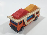 Vintage 1976 Lesney Matchbox Superfast No. 11 Car Transporter Semi Truck Orange Die Cast Toy Car Vehicle Made in England