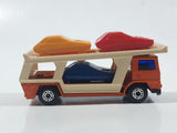 Vintage 1976 Lesney Matchbox Superfast No. 11 Car Transporter Semi Truck Orange Die Cast Toy Car Vehicle Made in England