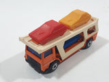 Vintage 1976 Lesney Matchbox Superfast No. 11 Car Transporter Semi Truck Orange Die Cast Toy Car Vehicle Made in England