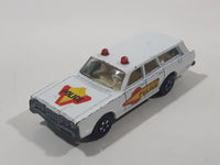 Vintage 1971 Lesney Products Matchbox No. 55 Mercury Police Car Wagon White Die Cast Toy Car Vehicle