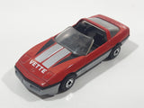 1984 Matchbox 1984 Corvette Convertible Red Die Cast Toy Car Vehicle